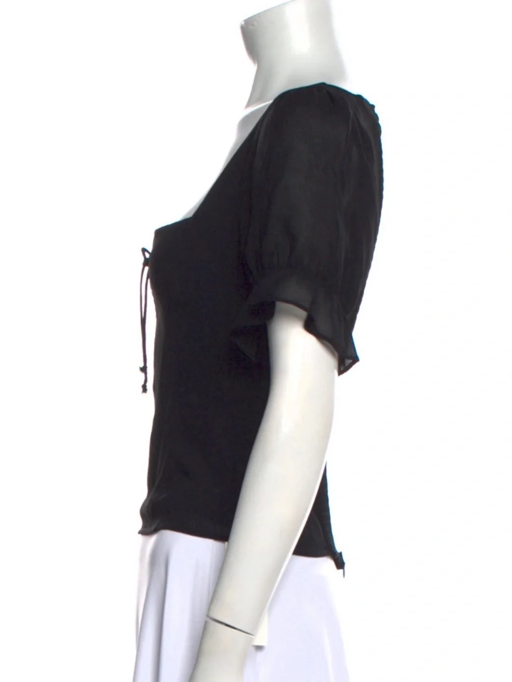Reformation Delevan Black Women's Top